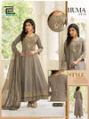 Huma Vol 3 By Blue Hills Rayon Foil Printed Wholesale Anarkali Kurti Set In India
